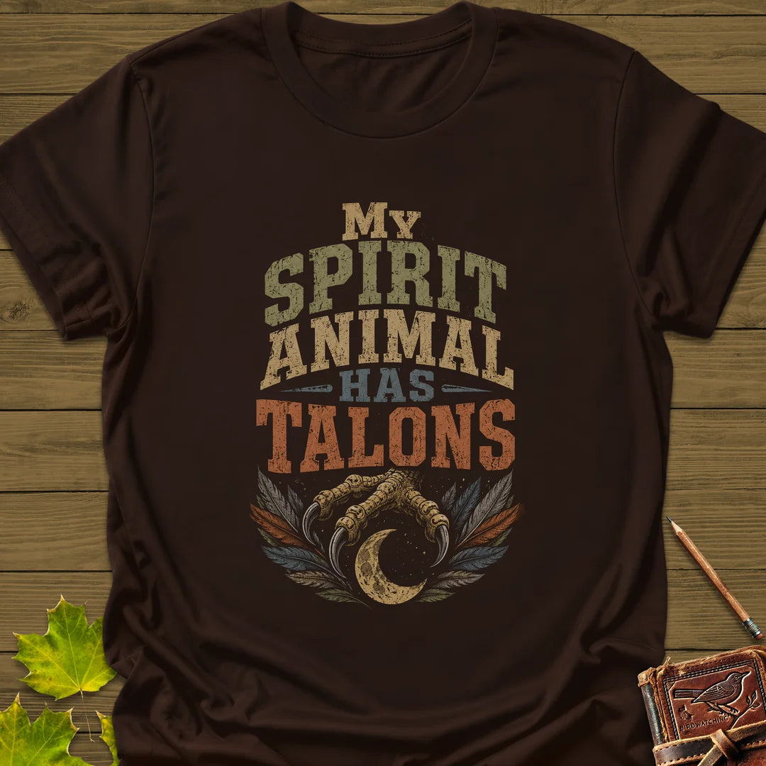 Talons Spirit Animal T-Shirt in Dark Chocolate