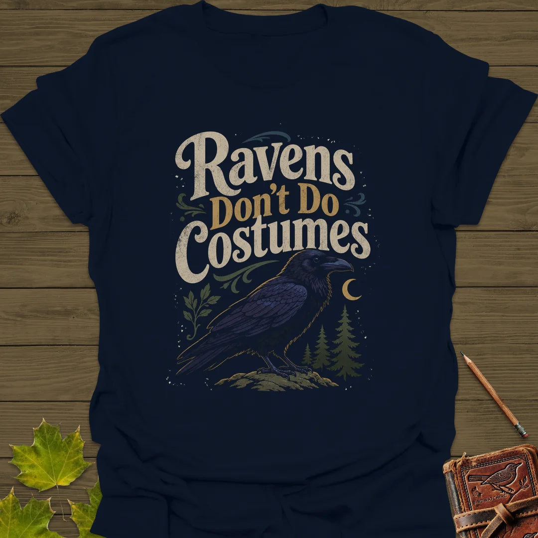 Ravens Don't Do Costumes T-Shirt in Navy