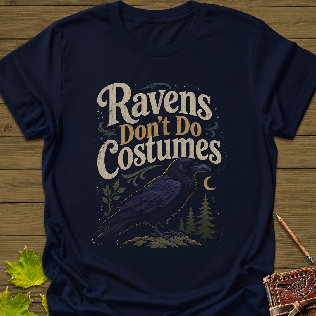 Ravens Don't Do Costumes T-Shirt in Navy
