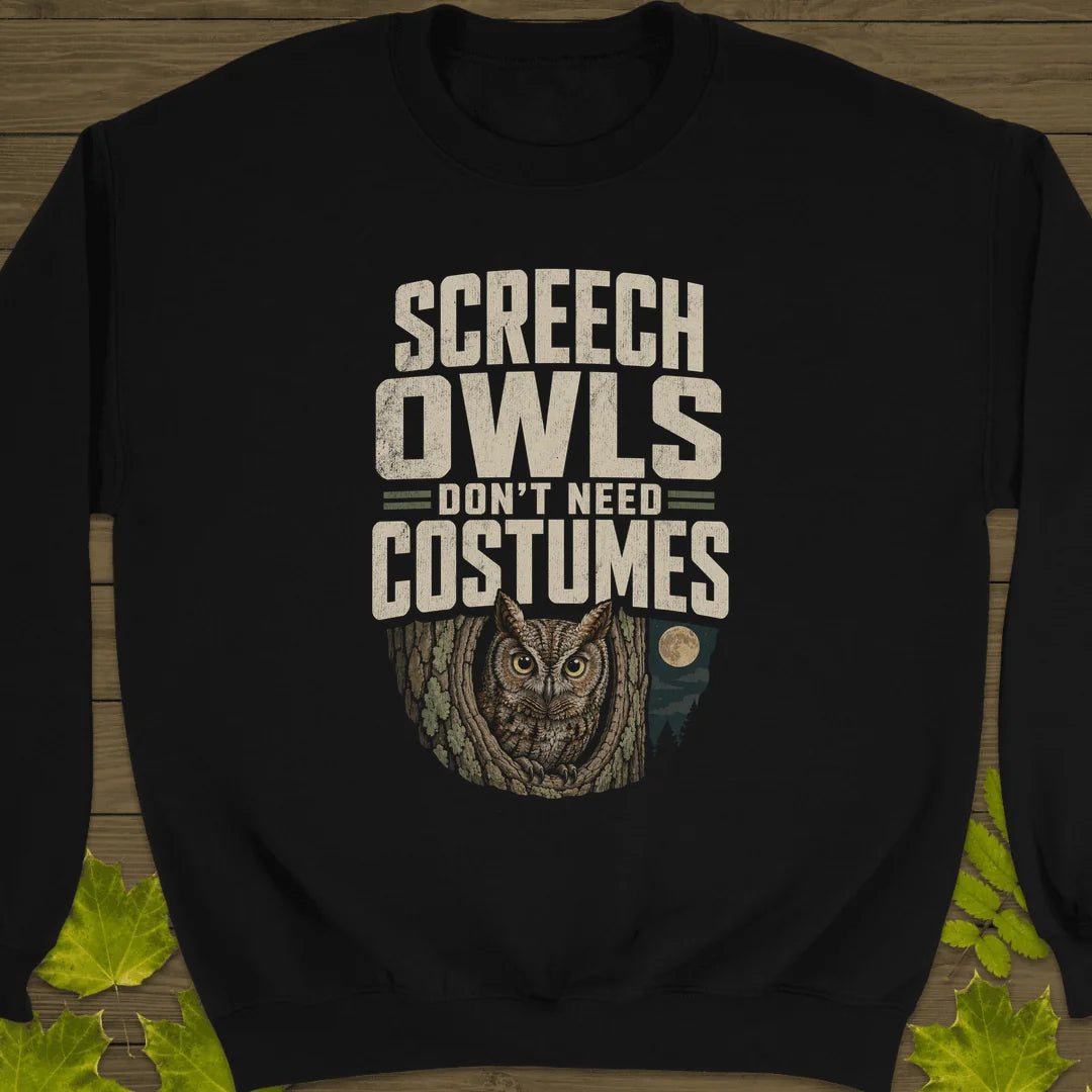 Screech Owls Costumes Sweatshirt in Black