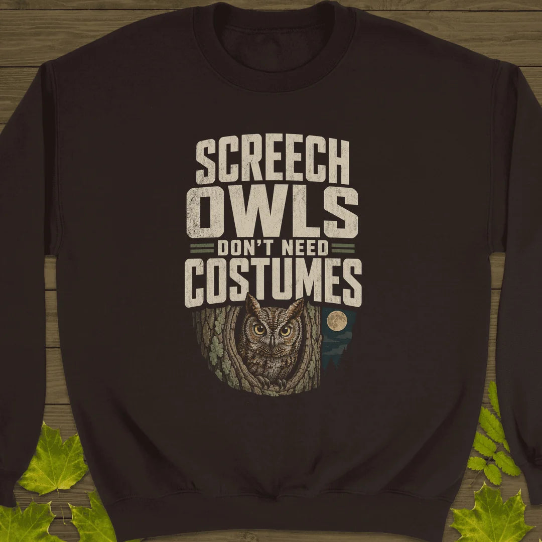 Screech Owls Costumes Sweatshirt in Dark Chocolate
