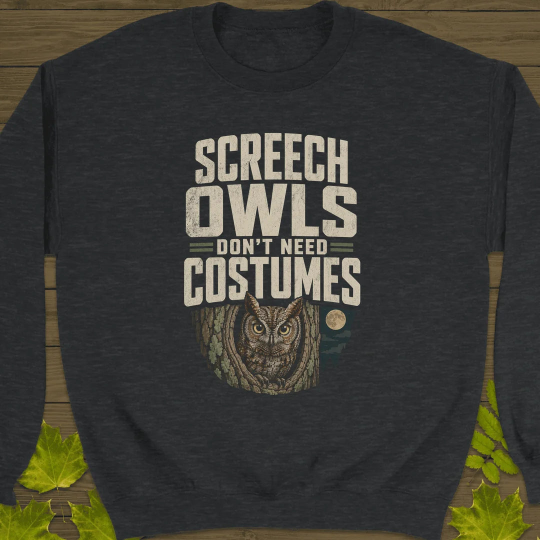 Screech Owls Costumes Sweatshirt in Dark Heather
