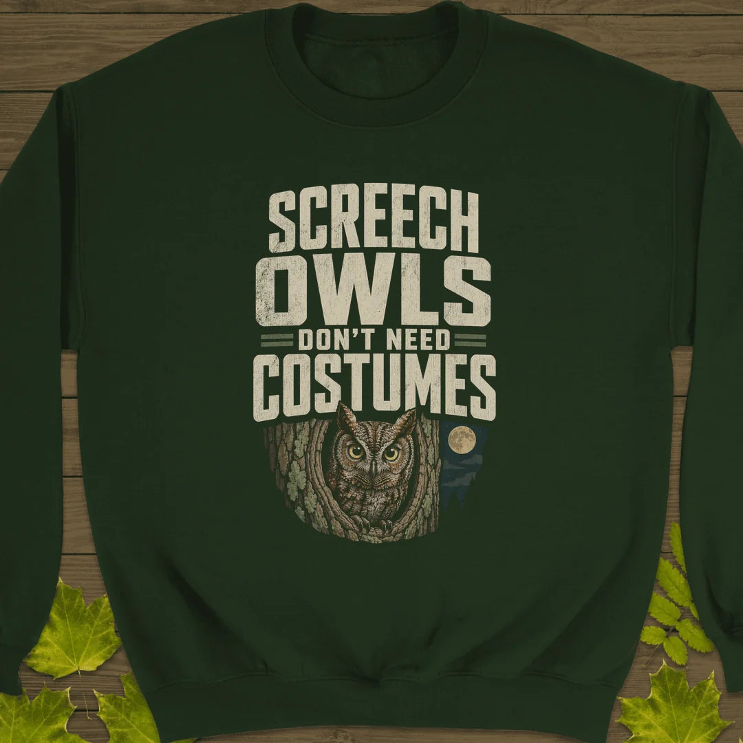 Screech Owls Costumes Sweatshirt in Forest Green