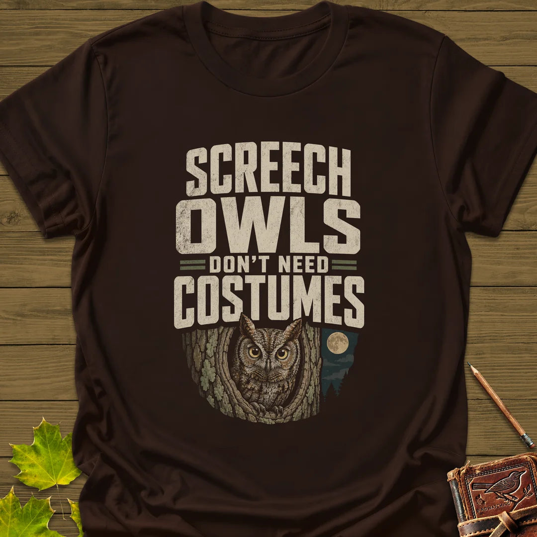 Screech Owls Costumes T-Shirt in Dark Chocolate