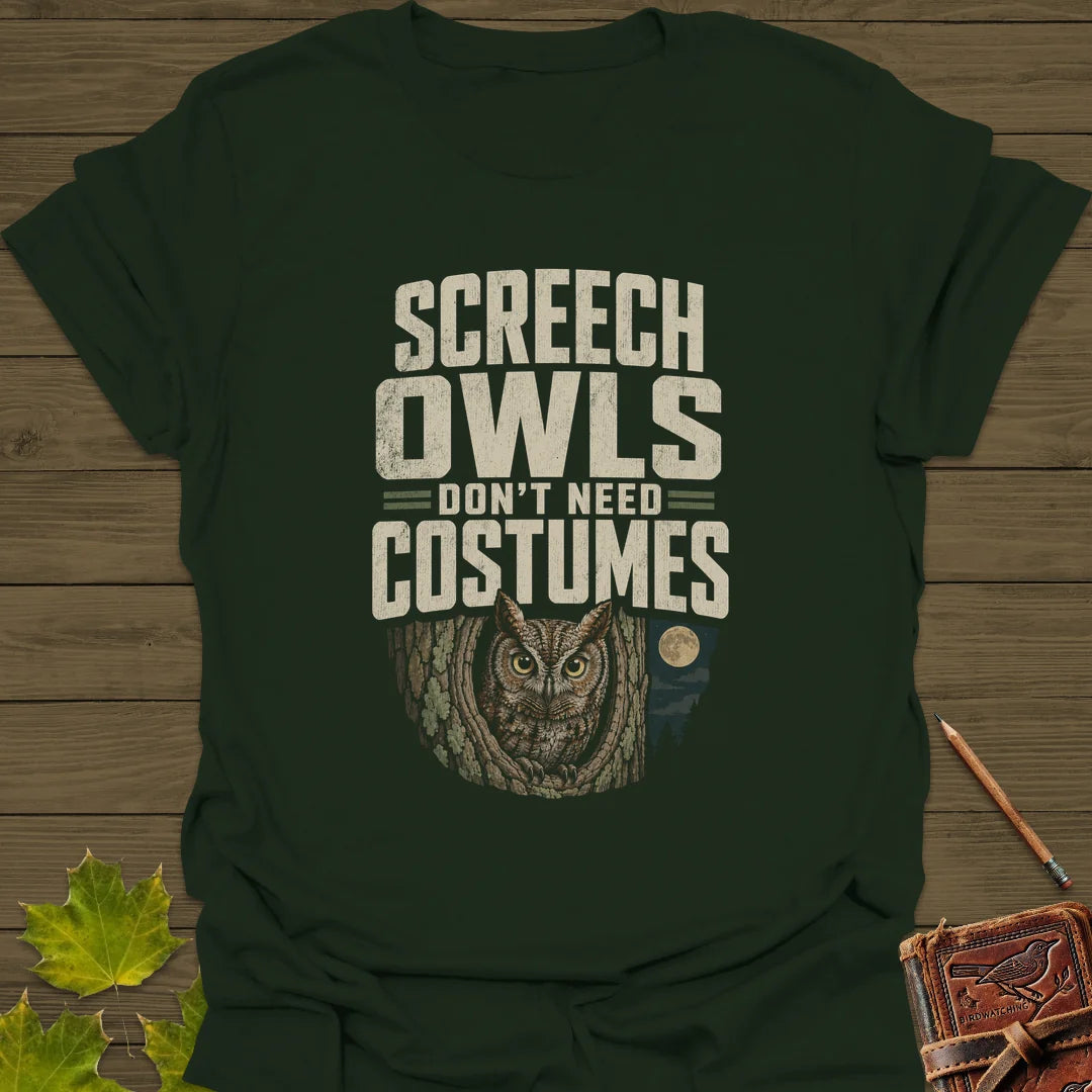 Screech Owls Costumes T-Shirt in Forest Green