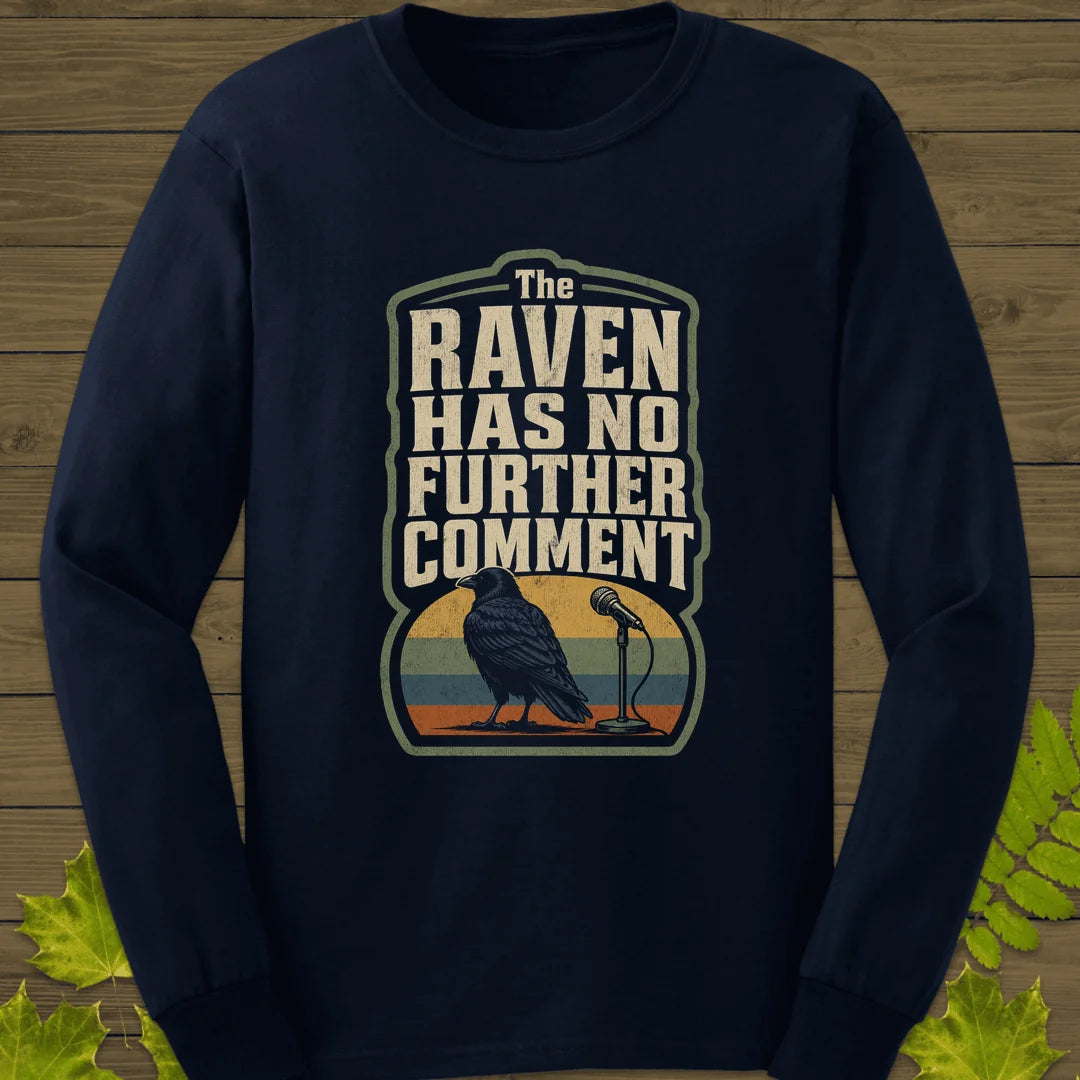 No Further Comment Long Sleeve in Navy