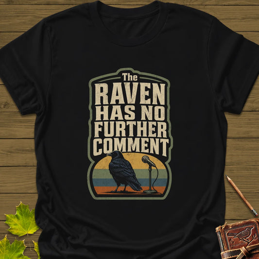 No Further Comment T-Shirt in Black