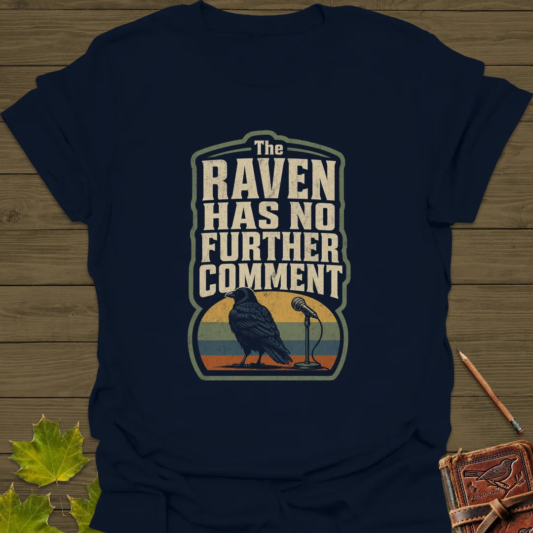 No Further Comment T-Shirt in Navy