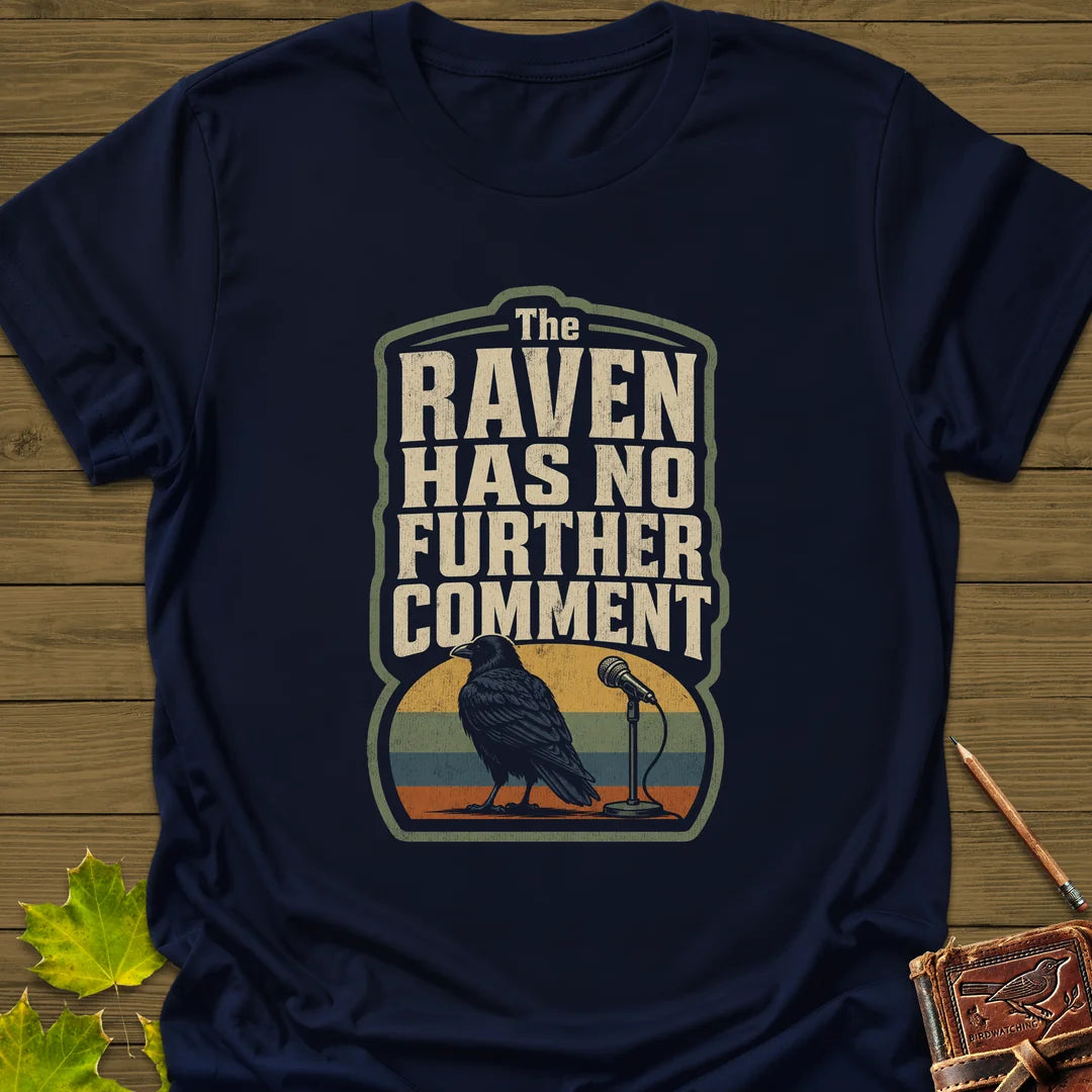 No Further Comment T-Shirt in Navy