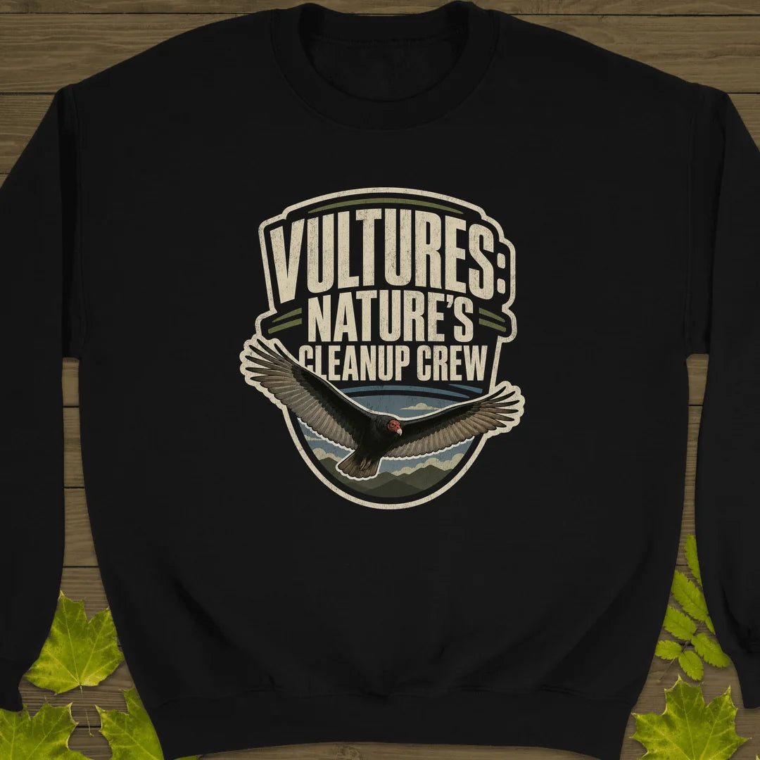 Nature's Cleanup Crew Sweatshirt in Black