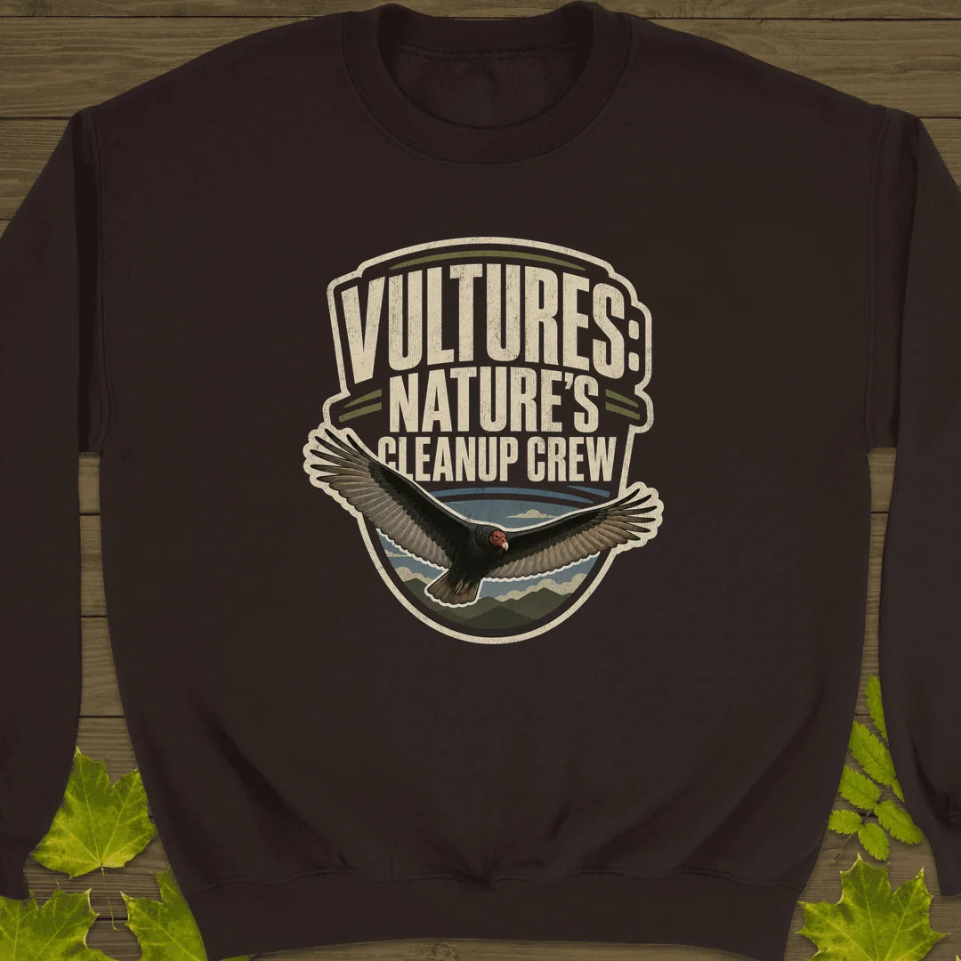 Nature's Cleanup Crew Sweatshirt in Dark Chocolate