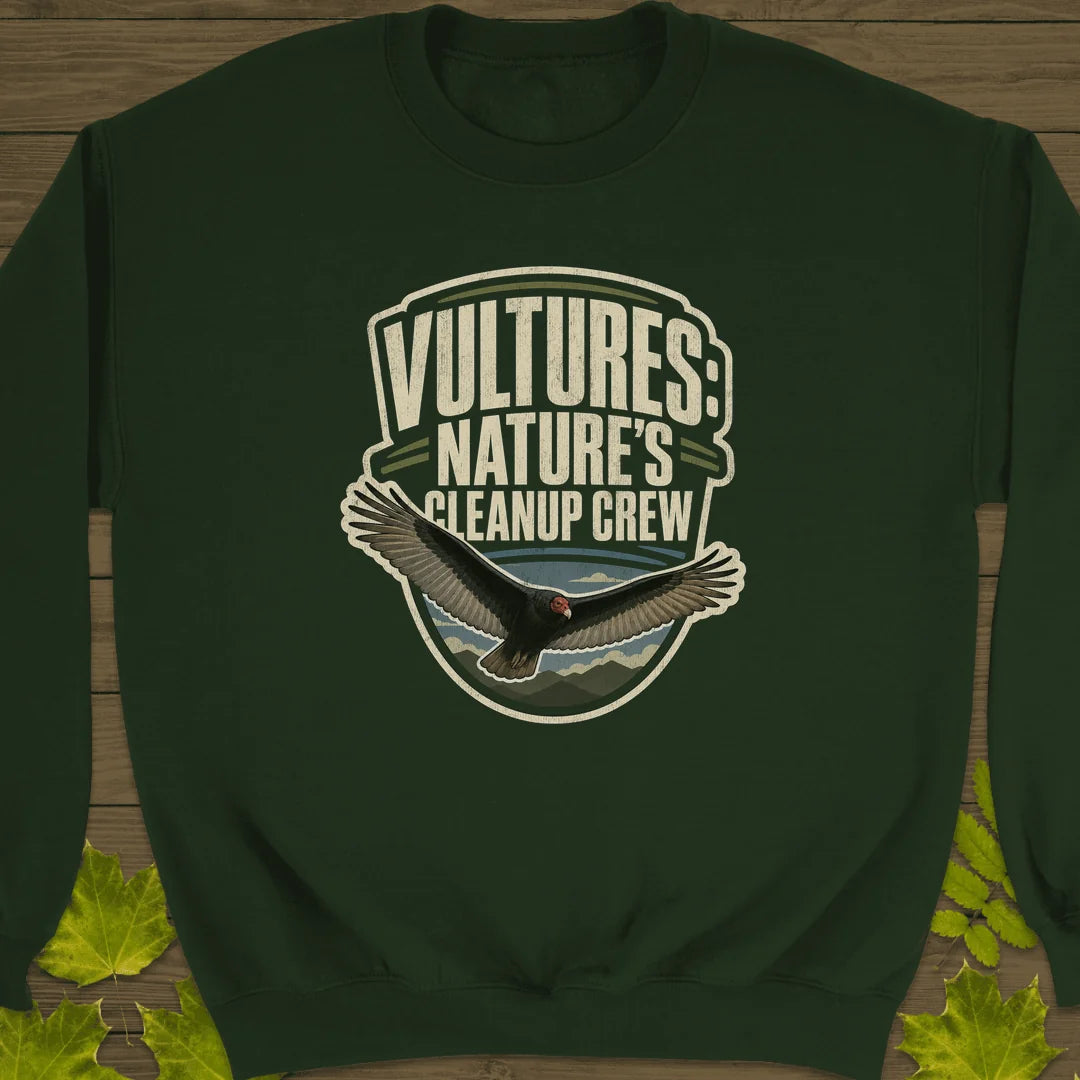 Nature's Cleanup Crew Sweatshirt in Forest Green