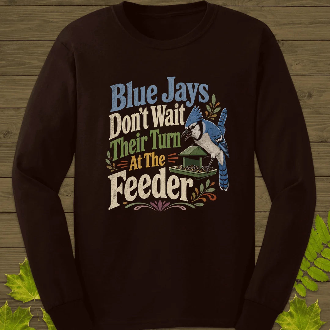 Blue Jays Don't Wait Long Sleeve in Dark Chocolate