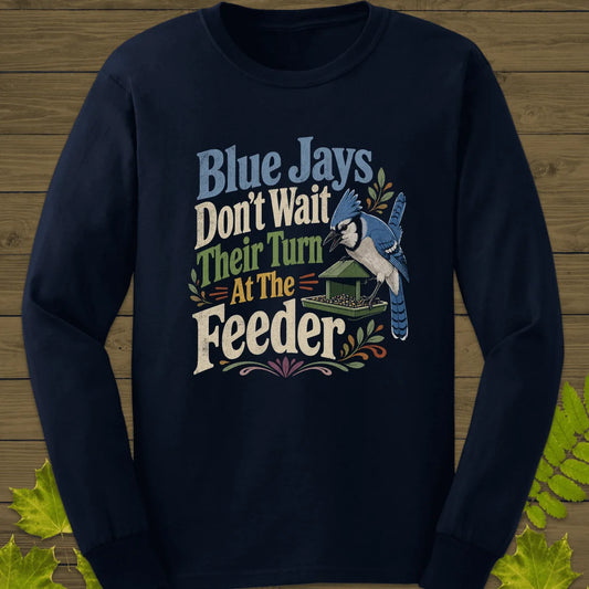 Blue Jays Don't Wait Long Sleeve in Navy