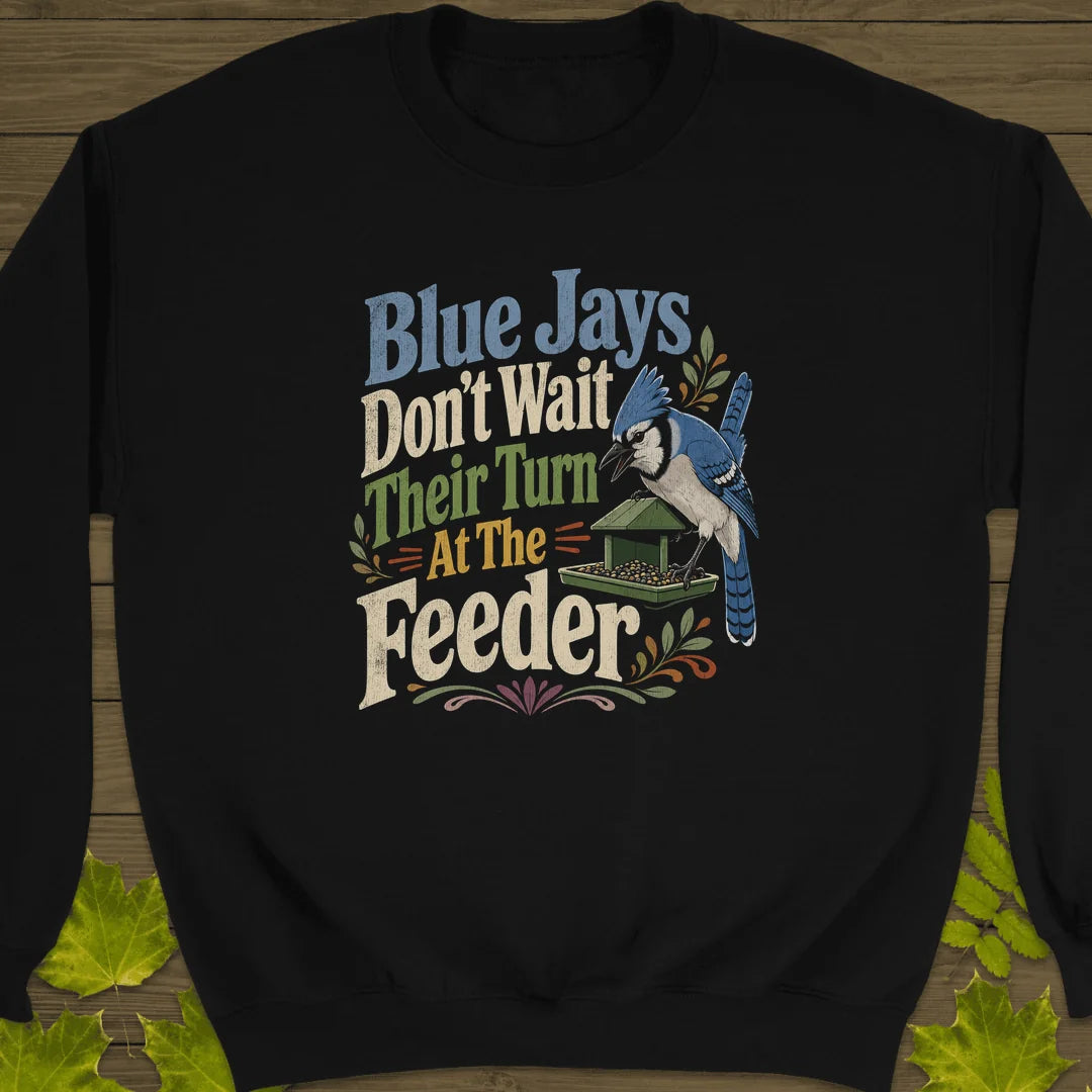 Blue Jays Don't Wait Sweatshirt in Black