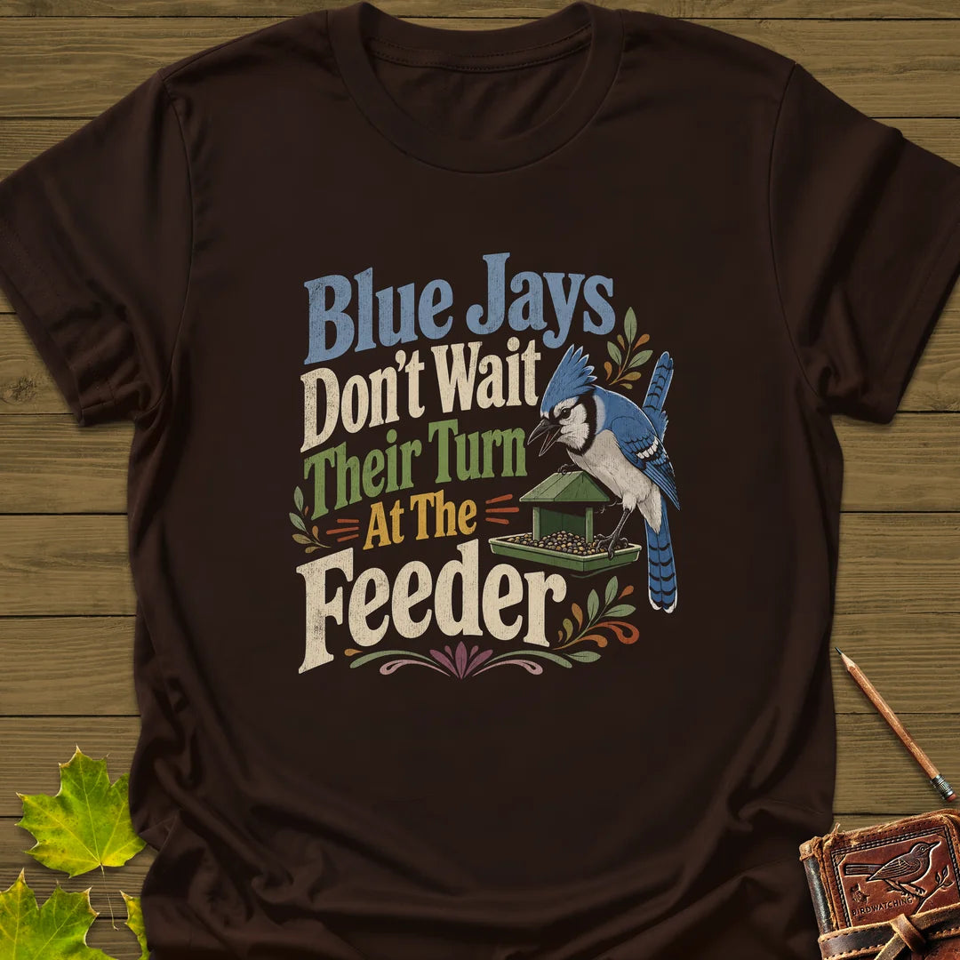 Blue Jays Don't Wait T-Shirt in Dark Chocolate