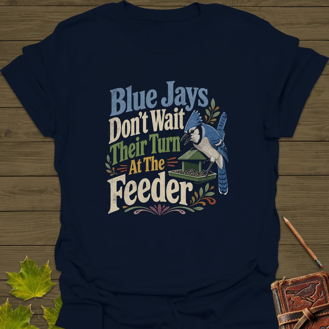 Blue Jays Don't Wait T-Shirt in Navy