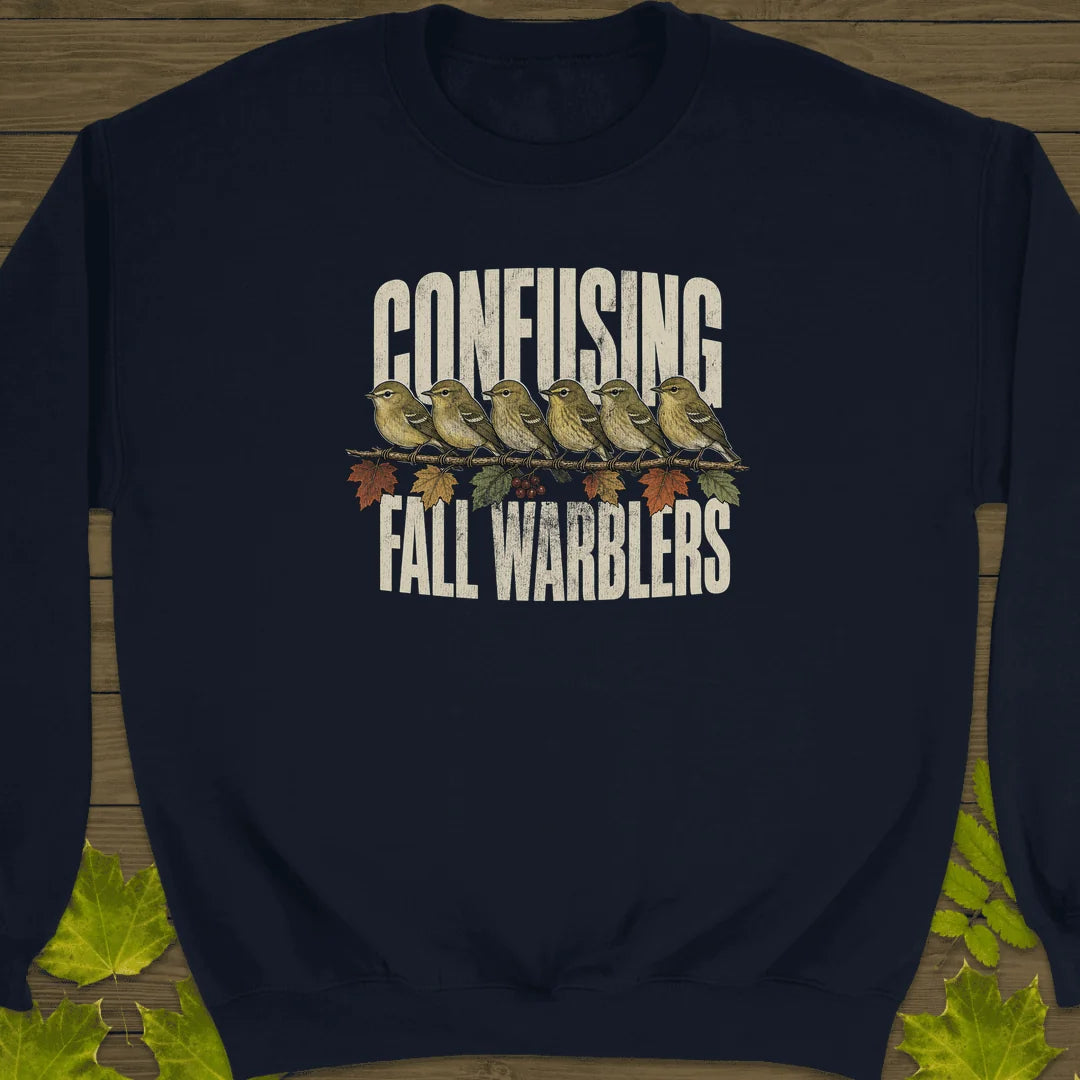 Confusing Fall Warblers Sweatshirt in Navy