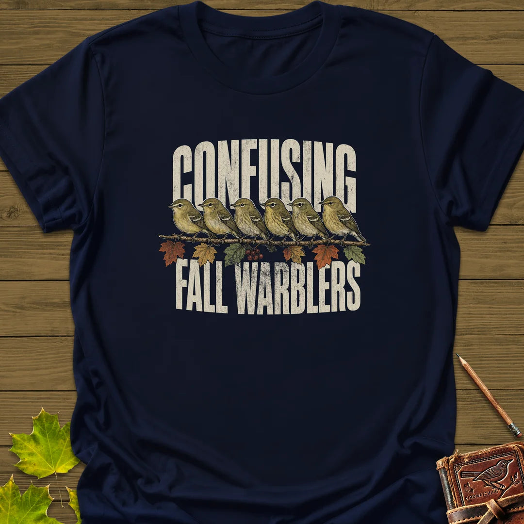 Confusing Fall Warblers T-Shirt in Navy