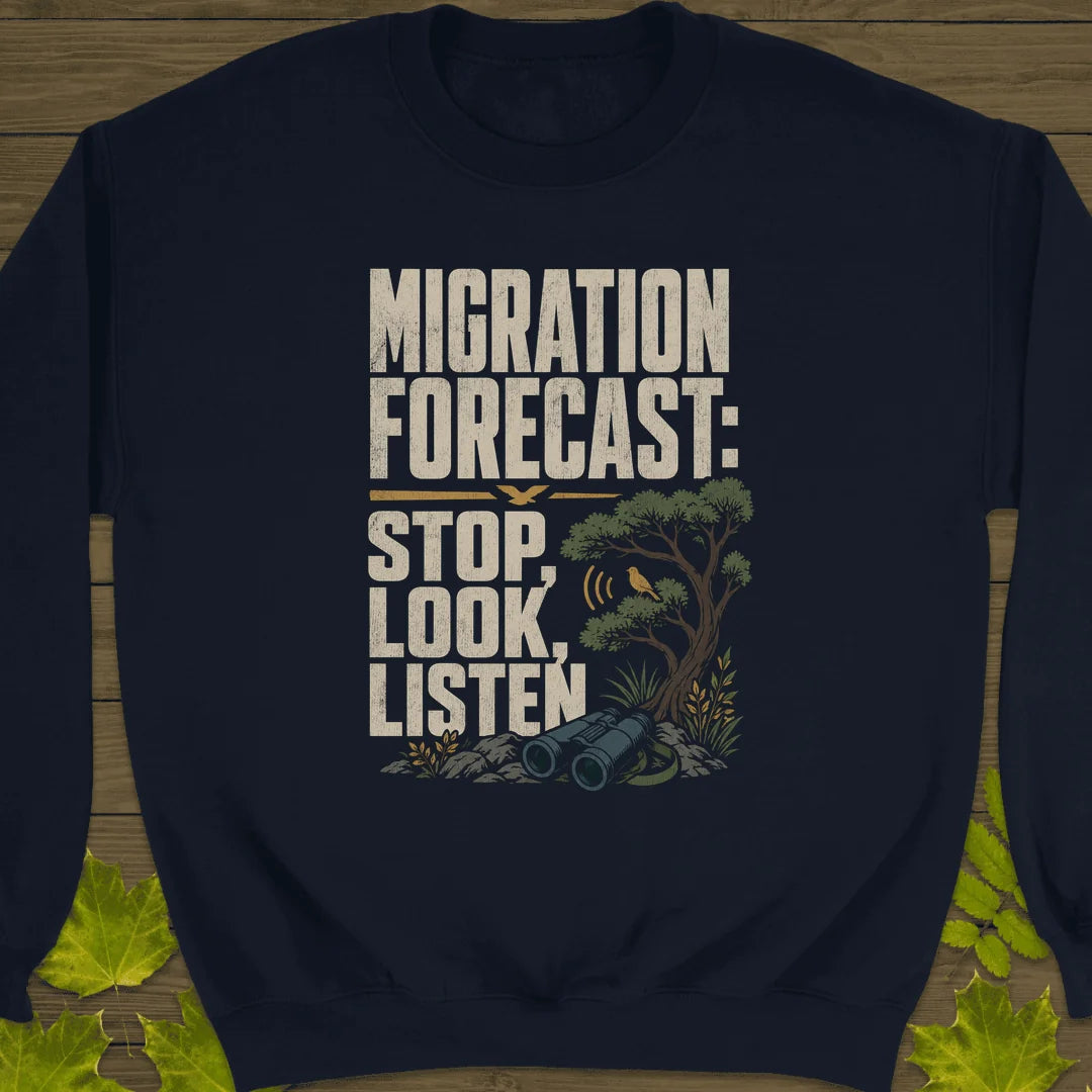 Stop Look Listen Sweatshirt in Navy