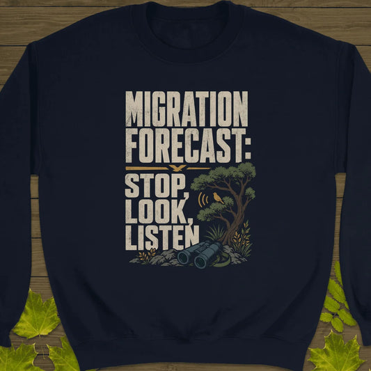 Stop Look Listen Sweatshirt in Navy