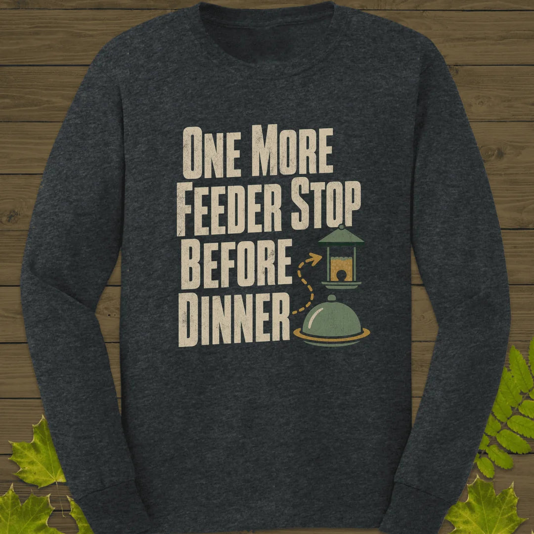 Feeder Before Dinner Long Sleeve in Dark Heather