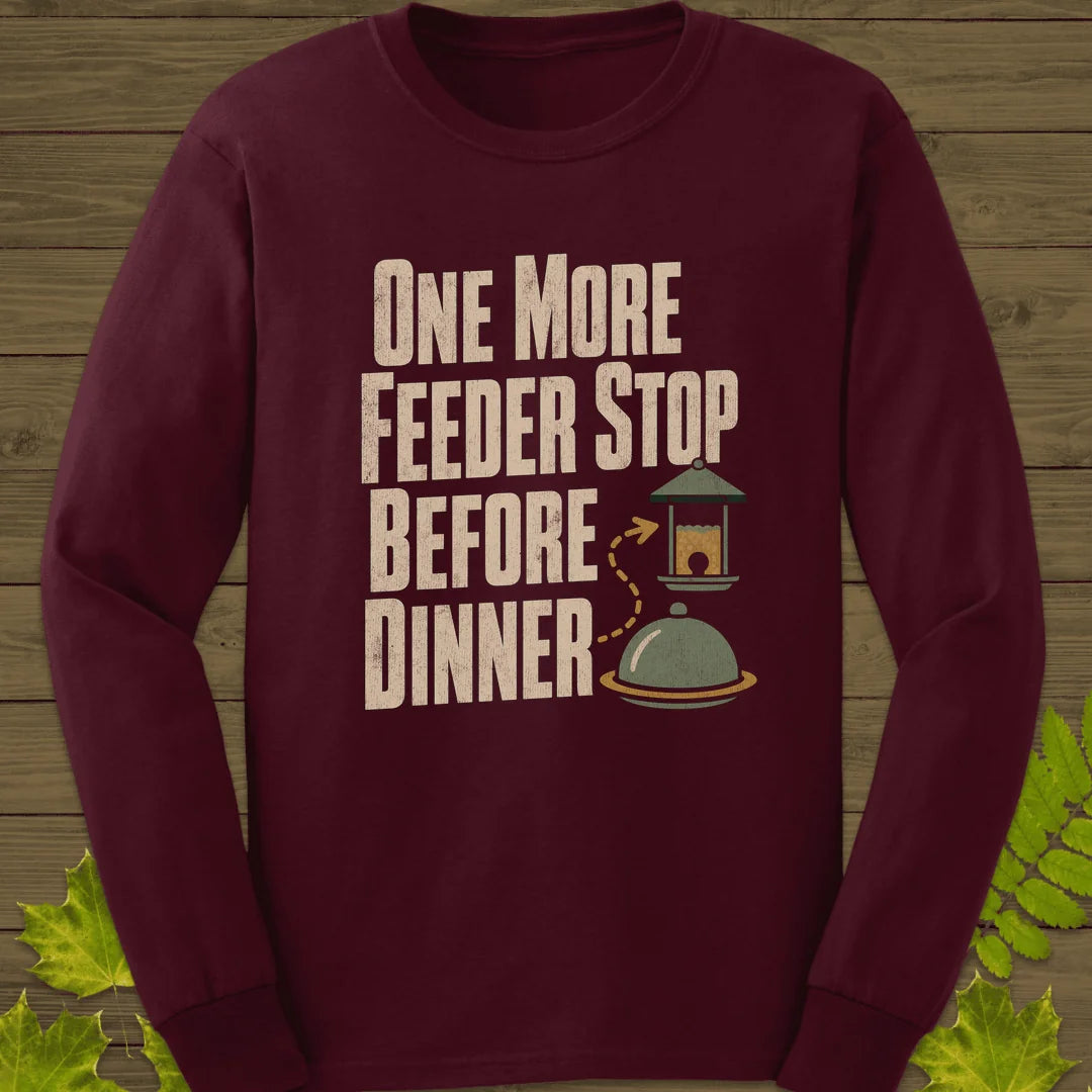 Feeder Before Dinner Long Sleeve in Maroon