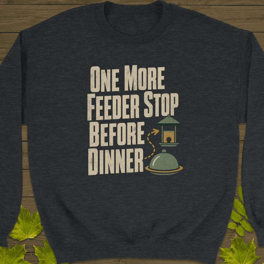 Feeder Before Dinner Sweatshirt in Dark Heather