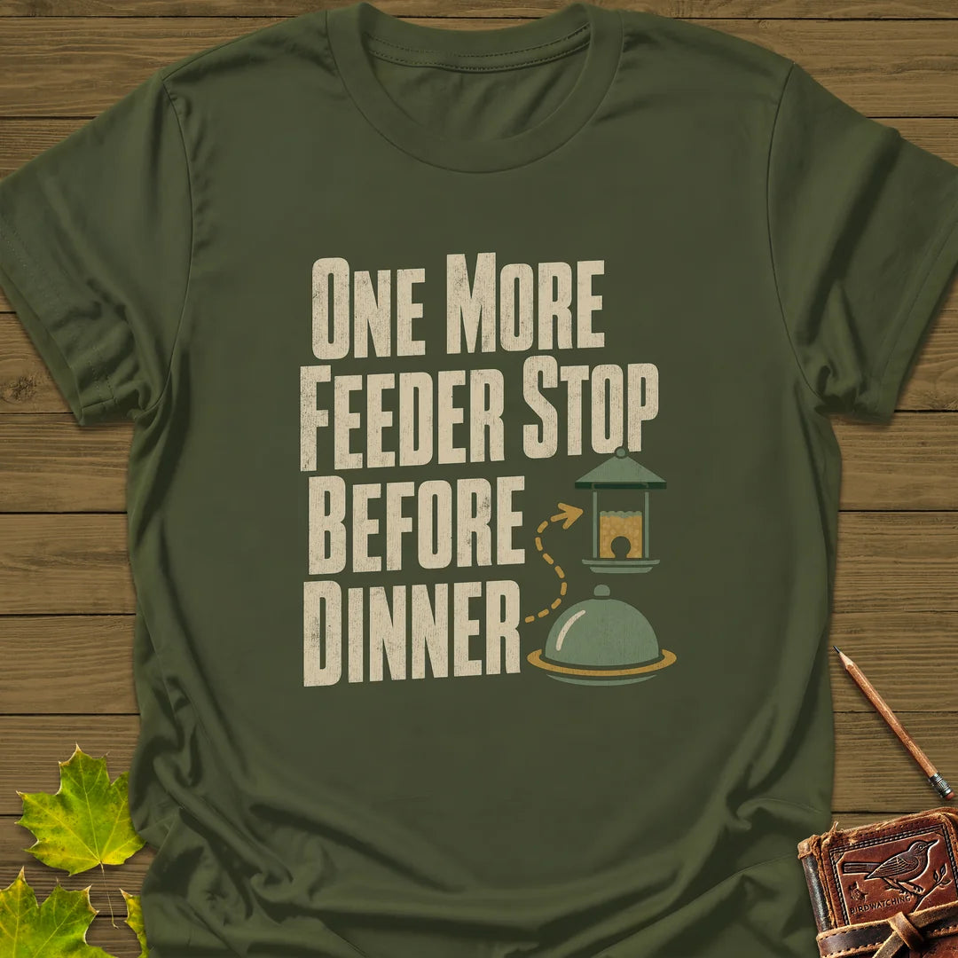 Feeder Before Dinner T-Shirt in Military Green