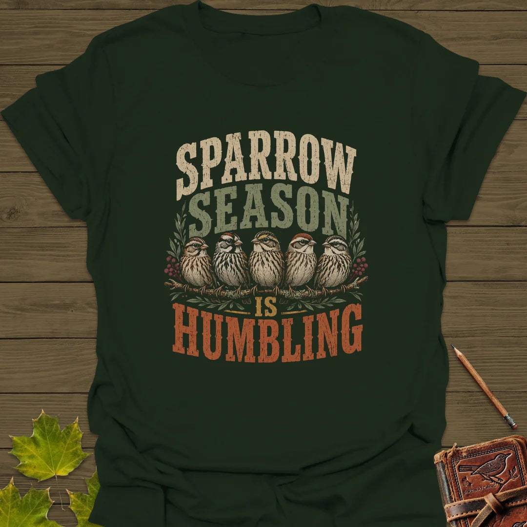 Sparrow Season Humbling T-Shirt in Forest Green