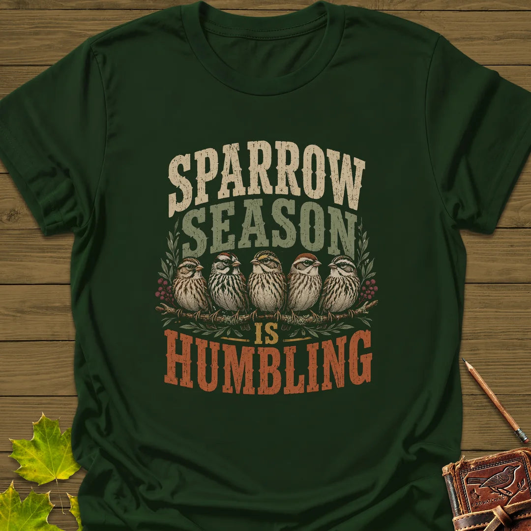 Sparrow Season Humbling T-Shirt in Forest Green