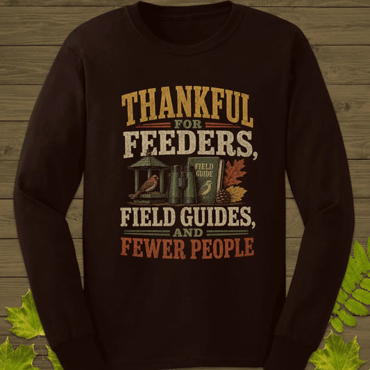 Thankful For Feeders Long Sleeve in Dark Chocolate