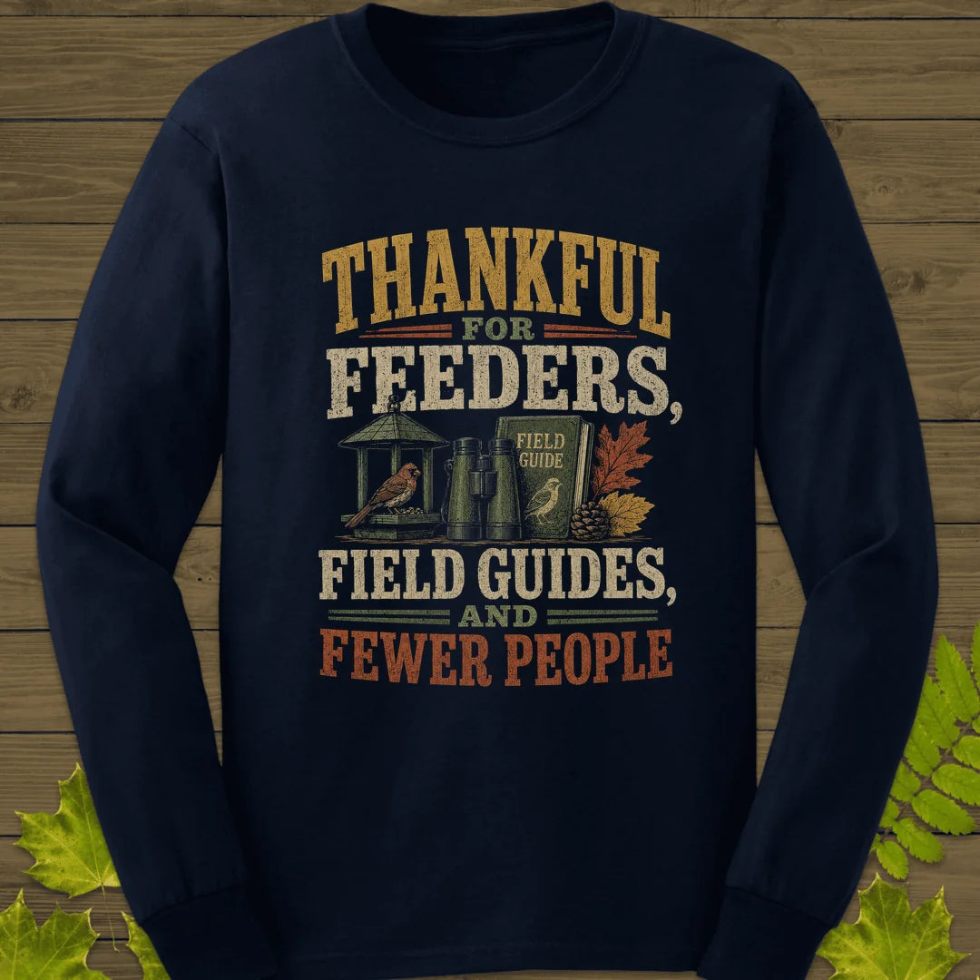 Thankful For Feeders Long Sleeve in Navy