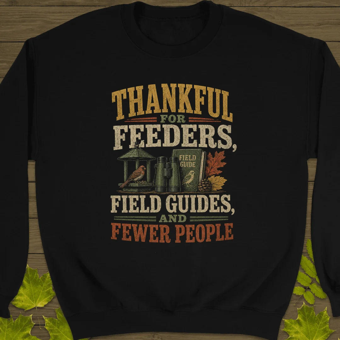 Thankful For Feeders Sweatshirt in Black