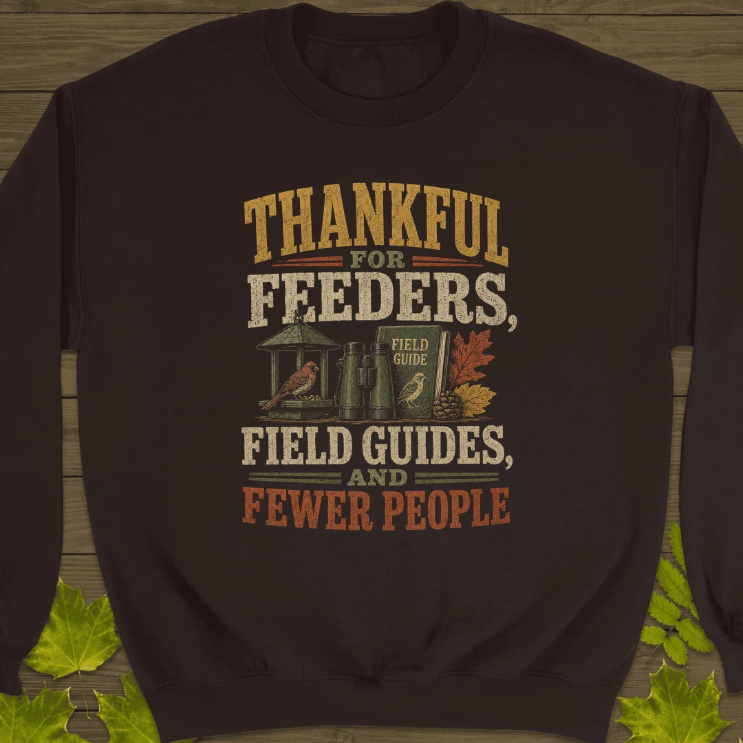 Thankful For Feeders Sweatshirt in Dark Chocolate