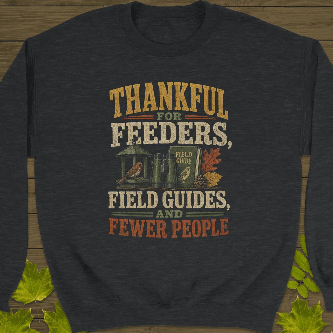Thankful For Feeders Sweatshirt in Dark Heather