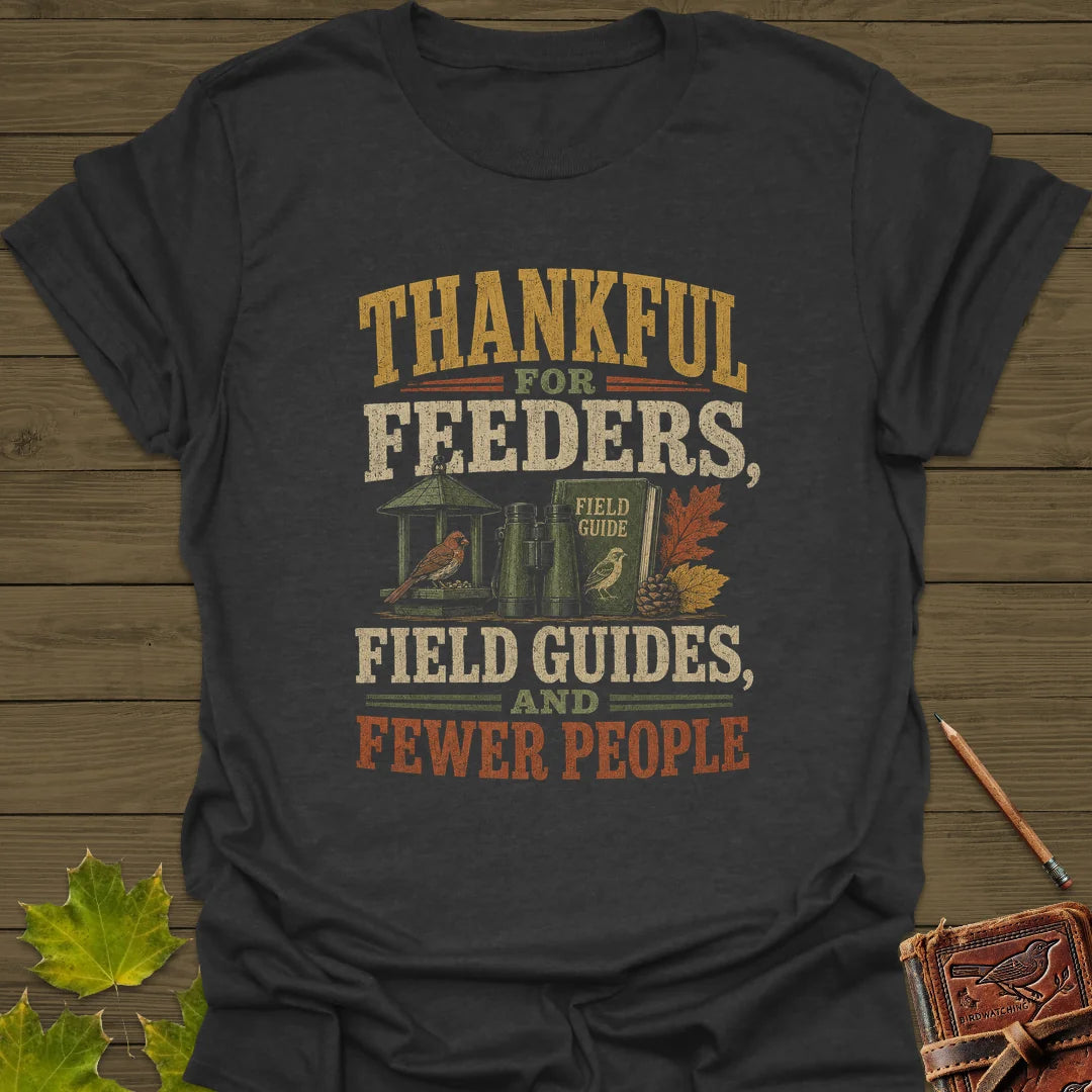 Thankful For Feeders T-Shirt in Dark Heather
