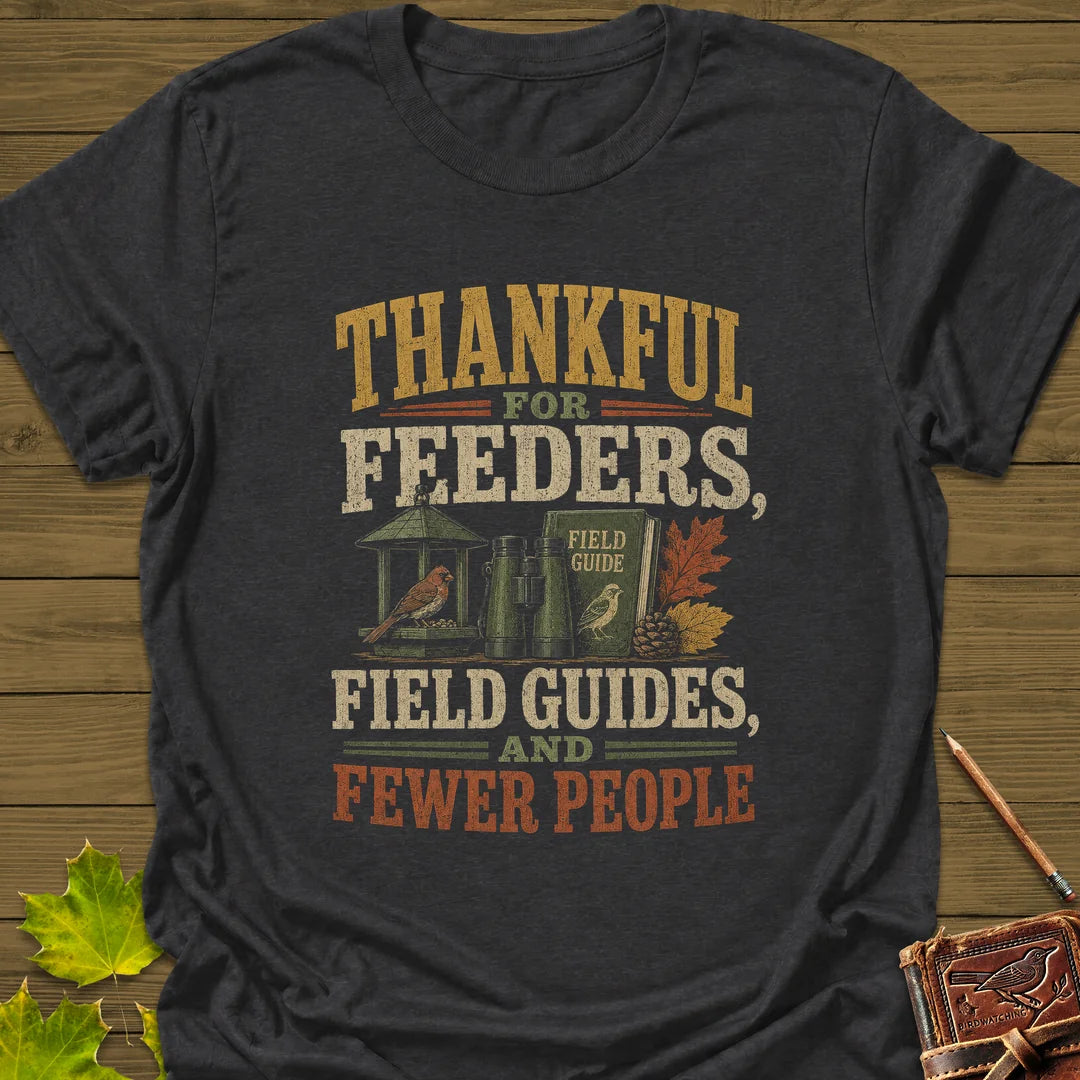 Thankful For Feeders T-Shirt in Dark Heather