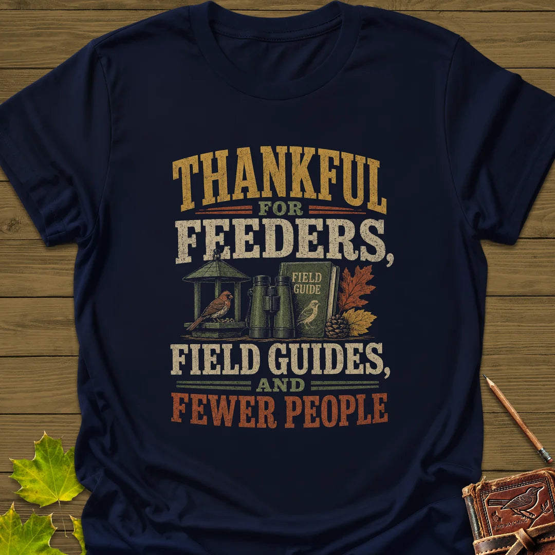 Thankful For Feeders T-Shirt in Navy