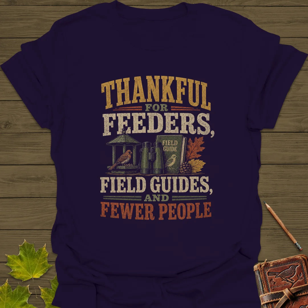 Thankful For Feeders T-Shirt in Purple
