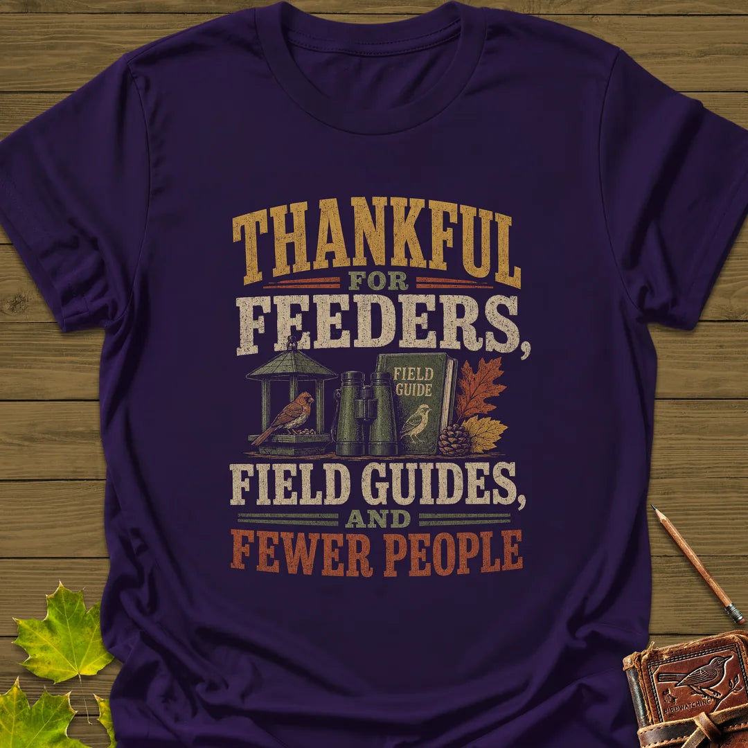 Thankful For Feeders T-Shirt in Purple