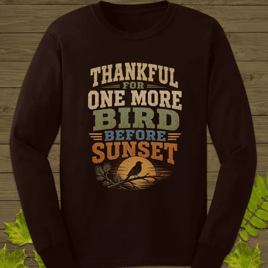 One More Bird Long Sleeve in Dark Chocolate