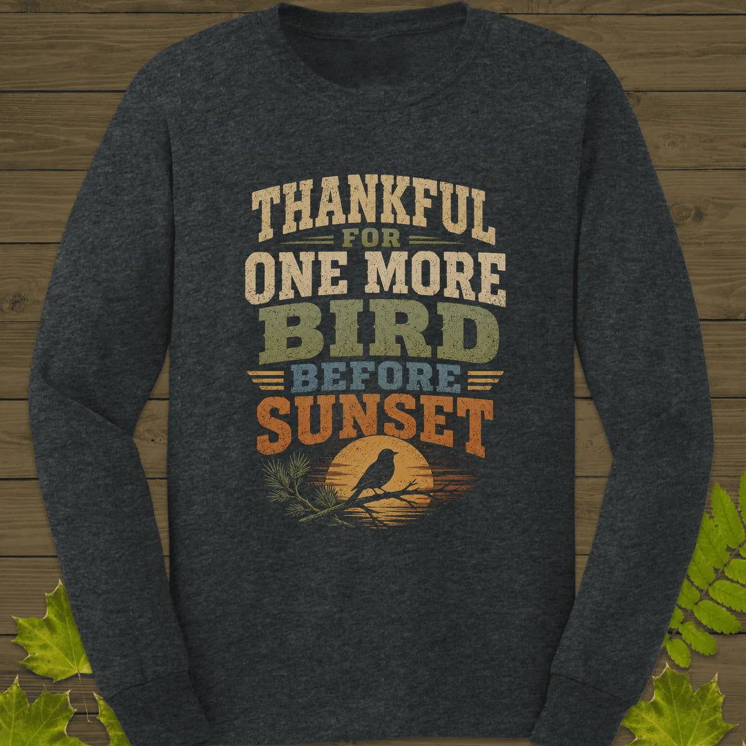 One More Bird Long Sleeve in Dark Heather