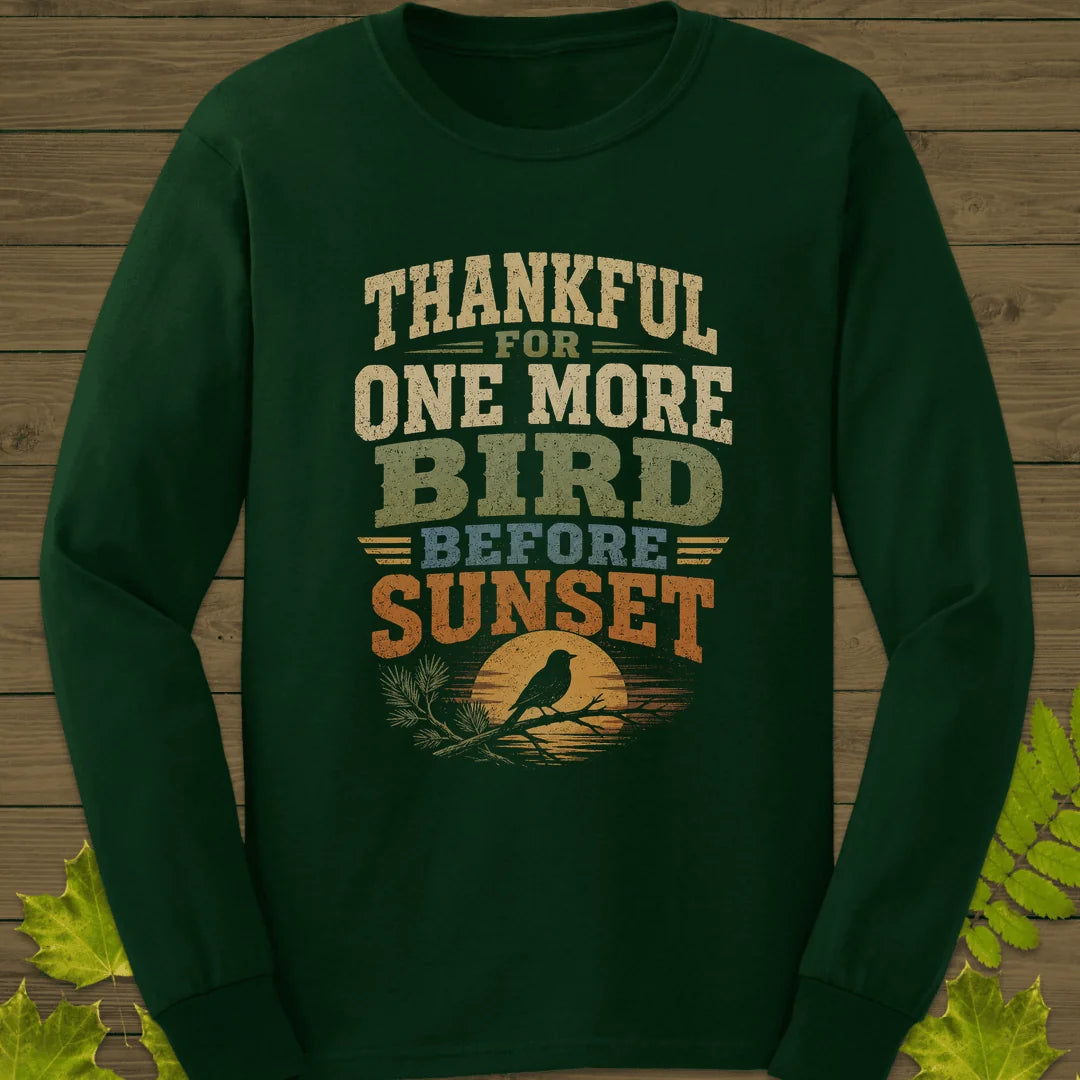 One More Bird Long Sleeve in Forest Green