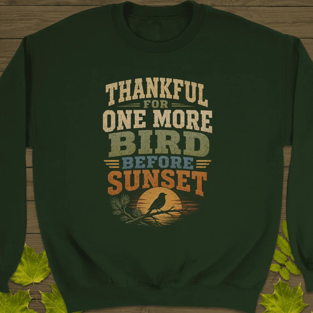 One More Bird Sweatshirt in Forest Green