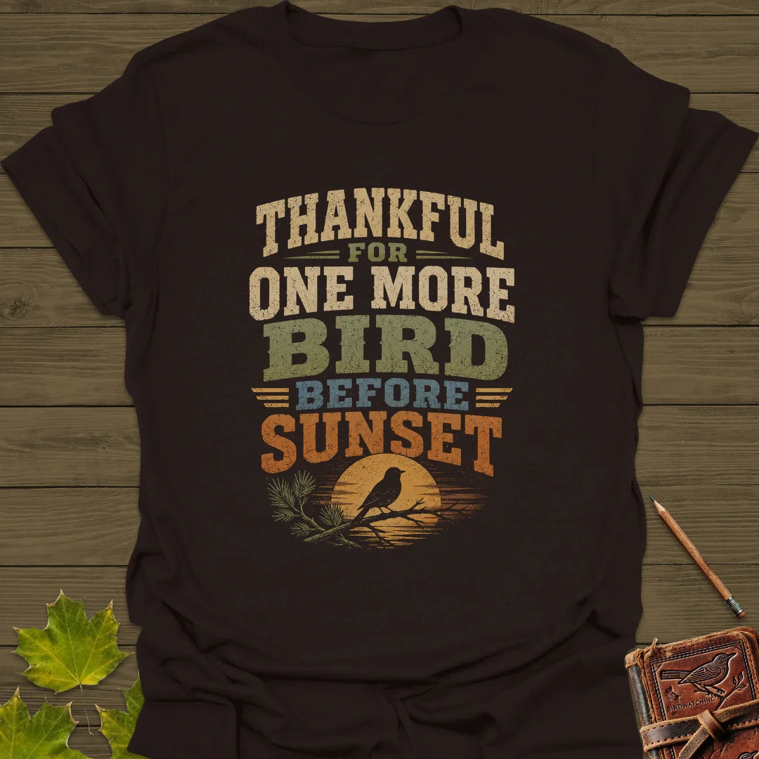 One More Bird T-Shirt in Dark Chocolate