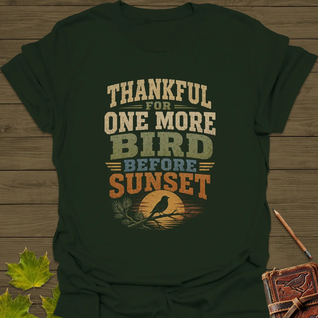 One More Bird T-Shirt in Forest Green