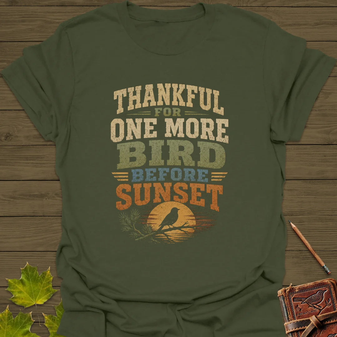One More Bird T-Shirt in Military Green