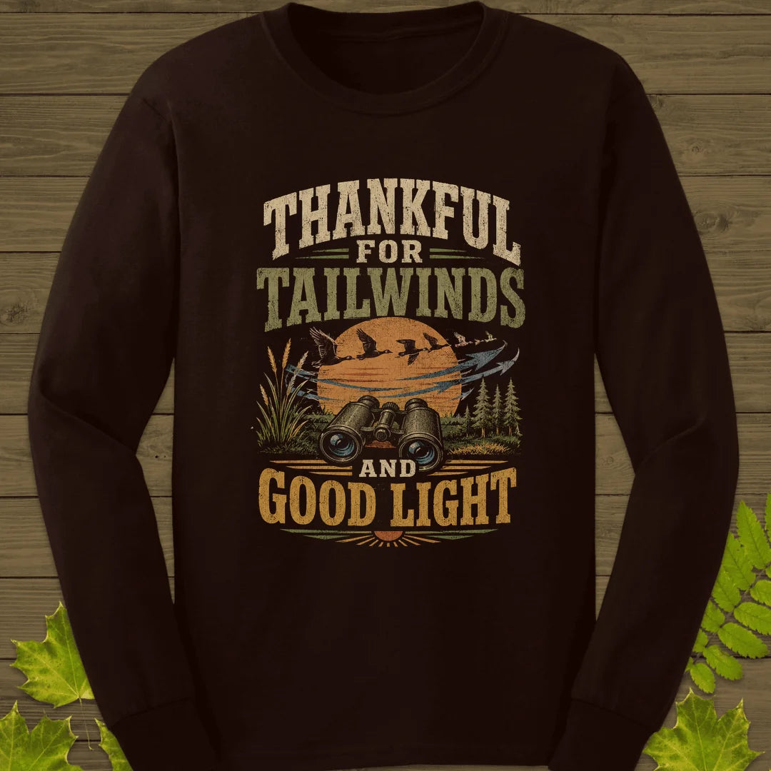 Thankful For Tailwinds Long Sleeve in Dark Chocolate