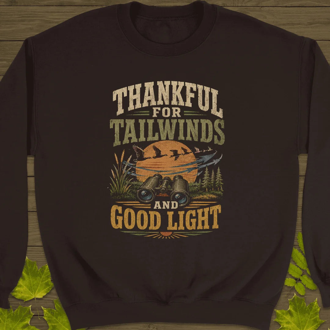 Thankful For Tailwinds Sweatshirt in Dark Chocolate